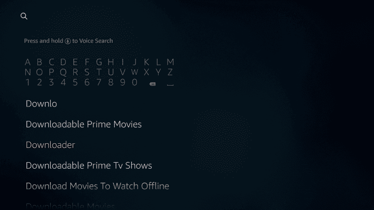 Downloader app on firestick